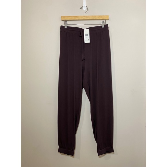 Eileen Fisher‎ NEW Casis Ankle Track Pants Sz 1X Purple Drawstring Casual Lounge